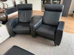 Luxe stressless Zitcombinatie model Arion incl voetenbank, Ophalen, Minder dan 75 cm, Leer, Zo goed als nieuw