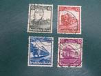 Duitse Rijk  NR 580 - 583, Verzenden, Duitse Keizerrijk, Gestempeld