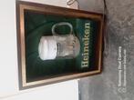 Mooie Heineken verlichting glas met bubbels werkt prima, Verzamelen, Biermerken, Ophalen of Verzenden, Zo goed als nieuw, Glas of Glazen