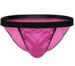 Roze satijnen slip / heren onderbroek gay glimmende M L XL, Slip, Roze, Verzenden