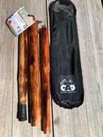 Nieuwe Cao Wandelstok, hout 3 inklapbare secties opberghoes, Diversen, Wandelstokken, Ophalen of Verzenden, Opvouwbaar, Nieuw