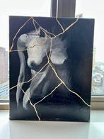 Kintsugi Nude Acryl Schilderij, Ophalen of Verzenden