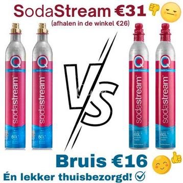 SodaStream Roze CO2 Cilinder Ruilservice Thuisbezorgd beschikbaar voor biedingen