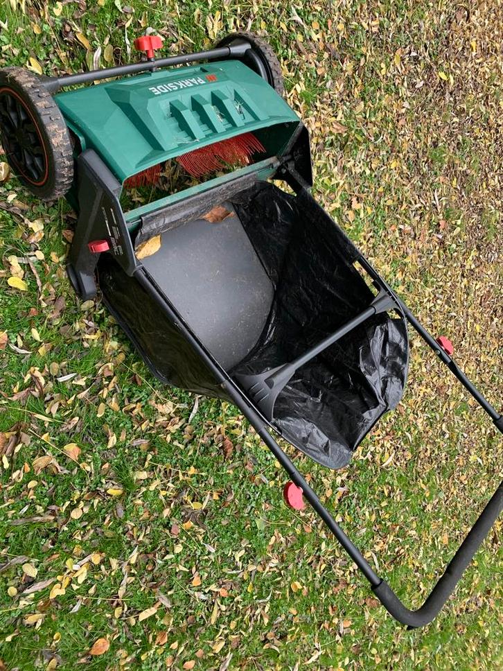 Parkside Bladveger / Tuinruimer, Tuin en Terras, Grasmaaiers, Gebruikt, Handgrasmaaier, Minder dan 30 cm, Kooimesmaaier, Opvangzak