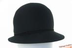 Vintage Dameshoed Inspired by Veritas zwart wolvilt 57, 56 of 57 cm (M, 7 of 7⅛ inch), Hoed, Ophalen of Verzenden, Zo goed als nieuw