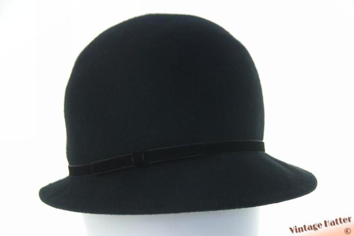 Vintage Dameshoed Inspired by Veritas zwart wolvilt 57, Kleding | Dames, Hoeden en Petten, Zo goed als nieuw, Hoed, 56 of 57 cm (M, 7 of 7⅛ inch)