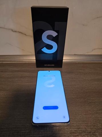 Samsung S21 Ultra 256 GB Phantom Silver beschikbaar voor biedingen