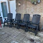 4 Hartman Tuinstoelen - Inklapbaar & Degelijk, Tuin en Terras, Ophalen, Gebruikt, Kunststof, Inklapbaar
