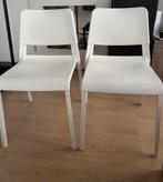 2 stapelbare stoelen, Huis en Inrichting, Stoelen, Ophalen, Kunststof, Twee, Wit