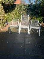 3 vintage tuinstoelen, Ophalen, Metaal