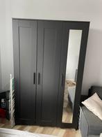IKEA kast 117 X 190 zwart 3 deuren BRIMNES, Huis en Inrichting, Kasten | Kledingkasten, Gebruikt, 100 tot 150 cm, Ophalen of Verzenden