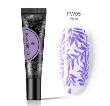 Nagels Gel voor nail art stamping en kleuren afdrukken. beschikbaar voor biedingen