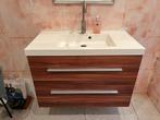 Badkamermeubel met wastafel en kraan, Ophalen, Gebruikt, 50 tot 100 cm, Minder dan 100 cm