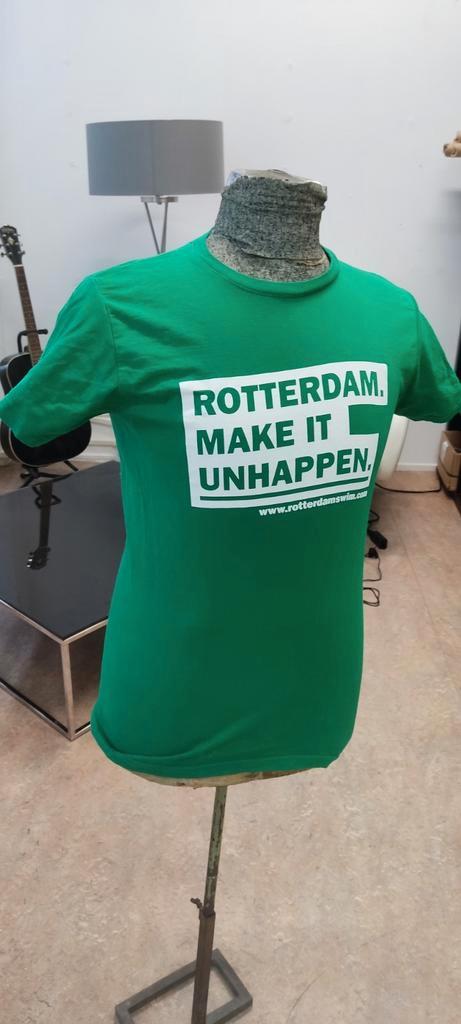 Rotterdam Make It Unhappen shirt, Kleding | Heren, T-shirts, Nieuw, Maat 52/54 (L), Groen, Ophalen of Verzenden