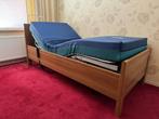 Seniorenbed verstelbaar, Ophalen, Eenpersoons, Bruin, 80 cm