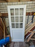 Binnendeur met glas, Doe-het-zelf en Verbouw, Deuren en Horren, Ophalen, Gebruikt, 80 tot 100 cm, Binnendeur