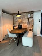 Eetkamerbank Erie boucle ecru Karwei, Ophalen, Gebruikt, 125 cm of meer, Landelijk / modern