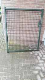 Dubbelstaaf matten 8-6-8- en looppoort, tuinpoort groen, Met poort, Gebruikt, IJzer, Dubbelstaafmat hekwerk