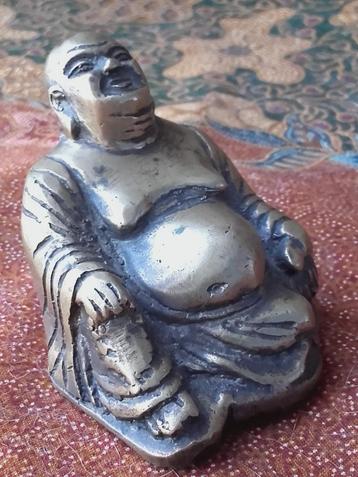 Origineel oud Chinees brons beeldje van Boeddha 6,6 cm. beschikbaar voor biedingen