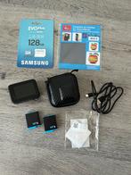 GoPro Hero 9 Black + 128GB SD + 2x batterij - Veel extra's, Verzenden, Zo goed als nieuw, GoPro