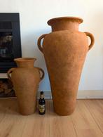 Twee grote aardewerk vazen 80 cm & 50 cm hoog, Ophalen