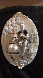 Wand decoratie biscuit porselein, Verzamelen, Ophalen of Verzenden, Zo goed als nieuw, Porselein, Bord of Schaal