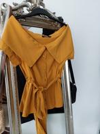 Gele off shoulder blouse met korte mouwen van Donna Li, Verzenden, Geel, Zo goed als nieuw, Maat 36 (S)