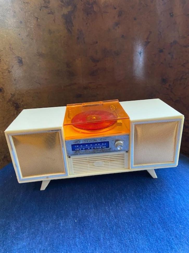 Radio pickup musica windup meubel vintage jaren '60, Verzamelen, Poppenhuizen en Toebehoren, Gebruikt, Apparaten, Ophalen of Verzenden