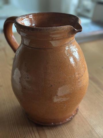 Waterkan kan frans terracotta aardewerk gres vaas beschikbaar voor biedingen