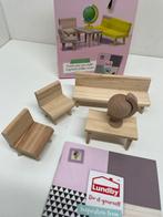 Houten poppenhuismeubels DIY - woonkamer, Ophalen of Verzenden, Nieuw, Decoratie