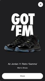 Jordan 11 Gamma (44), Zwart, Nieuw, Ophalen of Verzenden, Nike Air Jordan
