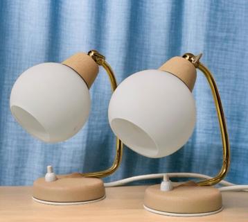 Paar bedlampen, Mid-Century beschikbaar voor biedingen