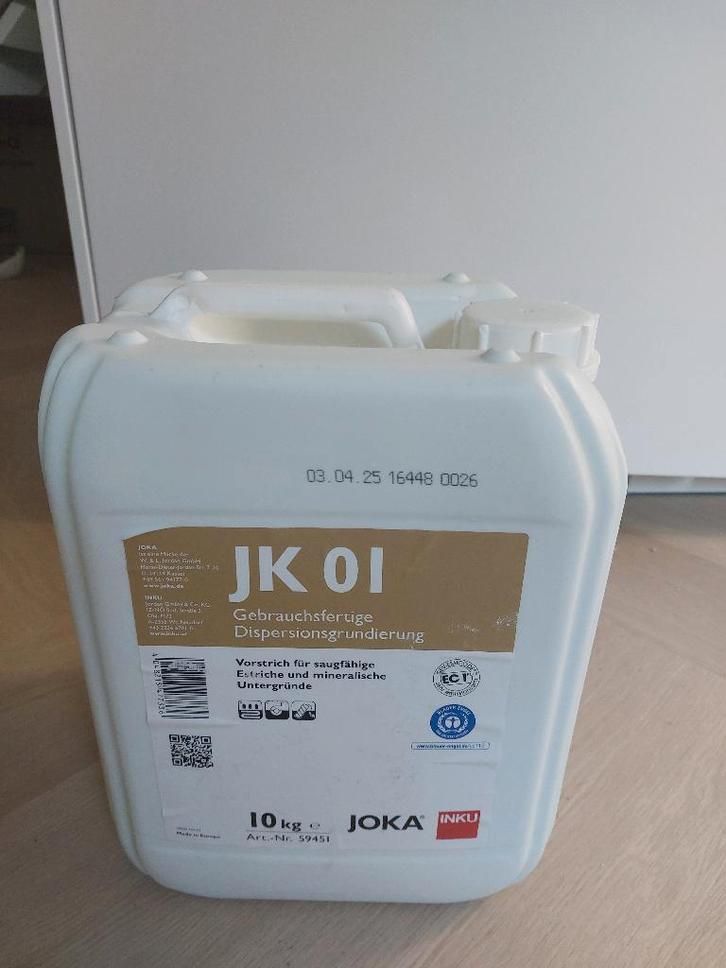 JK01 Dispersie Grondering Primer egalisatie egaline, Doe-het-zelf en Verbouw, Vloerdelen en Plavuizen, Zo goed als nieuw, Overige typen