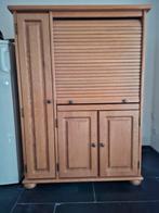 Houten secretaire kast met rolluik, Ophalen, Gebruikt