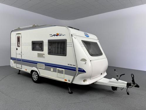 Hobby De Luxe Easy 440 SF Fietsendrager 3 fietsen 4 persoons, Caravans en Kamperen, Caravans, Bedrijf, Treinzit, Hobby, Vast bed