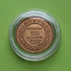 Tunesie 1900 - 20 Francs - 5,8 gram goud, Ophalen of Verzenden, Goud