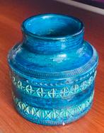 Bitossi Aldo Londi Rimini blue vase vintage Italy., Gebruikt, Blauw, Aardewerk of Porselein, Ophalen of Verzenden