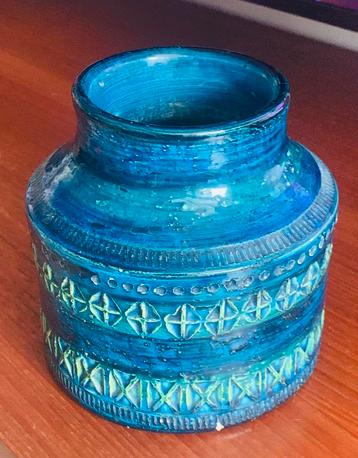 Bitossi Aldo Londi Rimini blue vase vintage Italy. beschikbaar voor biedingen