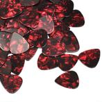 GRATIS VERZENDING!! 100 Celluloid plectrums Pearl rood, Ophalen of Verzenden, Nieuw, Elektrische gitaar
