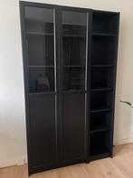 BILLY OXBERG boekenkasten met glazen deuren, Ophalen, 100 tot 150 cm, 200 cm of meer, Modern