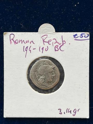 Romeinse Republiek Denarius 194-190 v.Chr. beschikbaar voor biedingen