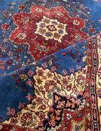 Groot Perzisch tapijt handgeknoopt Tabriz met zijde, Gebruikt, Rood, 200 cm of meer, Ophalen of Verzenden