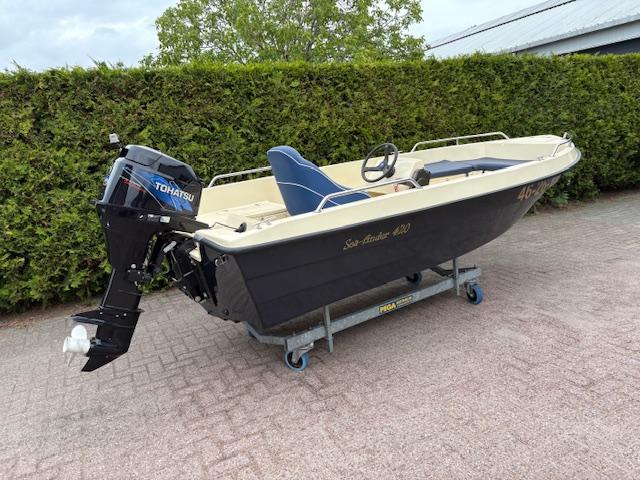 Sea-Finder 420 met Tohatsu 30 PK en Trim (bj 2008), Watersport en Boten, Vis- en Consoleboten, Gebruikt, 3 tot 6 meter, Overige brandstoffen