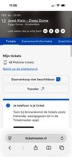 Staanplaatsen tickets Joost klein Ziggo dome, Tickets en Kaartjes, Eén persoon