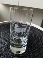 Kristallen glas MOSER met geslepen sterrenbeeld STIER, Antiek en Kunst, Ophalen of Verzenden