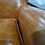 2 compacte Ralph Lauren stijl fauteuils + GRATIS BEZORGD, Chesterfield, Nieuw, Ophalen of Verzenden, Leer