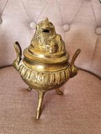 Vintage messing Japanse wierook brander, houder, antiek, Antiek en Kunst, Antiek | Koper en Brons, Ophalen of Verzenden