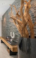 2 Stijlvolle Metal Glaze Vazen met Ghostwood en Bloesem, Ophalen, Overige materialen, Overige kleuren, Nieuw