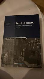 A.M.P. Gaakeer - Recht in context 5e druk, Boeken, Ophalen of Verzenden, Zo goed als nieuw, A.M.P. Gaakeer; H.S. Taekema; M.A. Loth