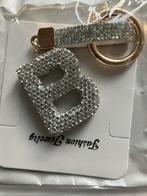Sleutelhanger tashanger hanger letter B glitter zilver goud, Ophalen of Verzenden, Nieuw, Overige typen